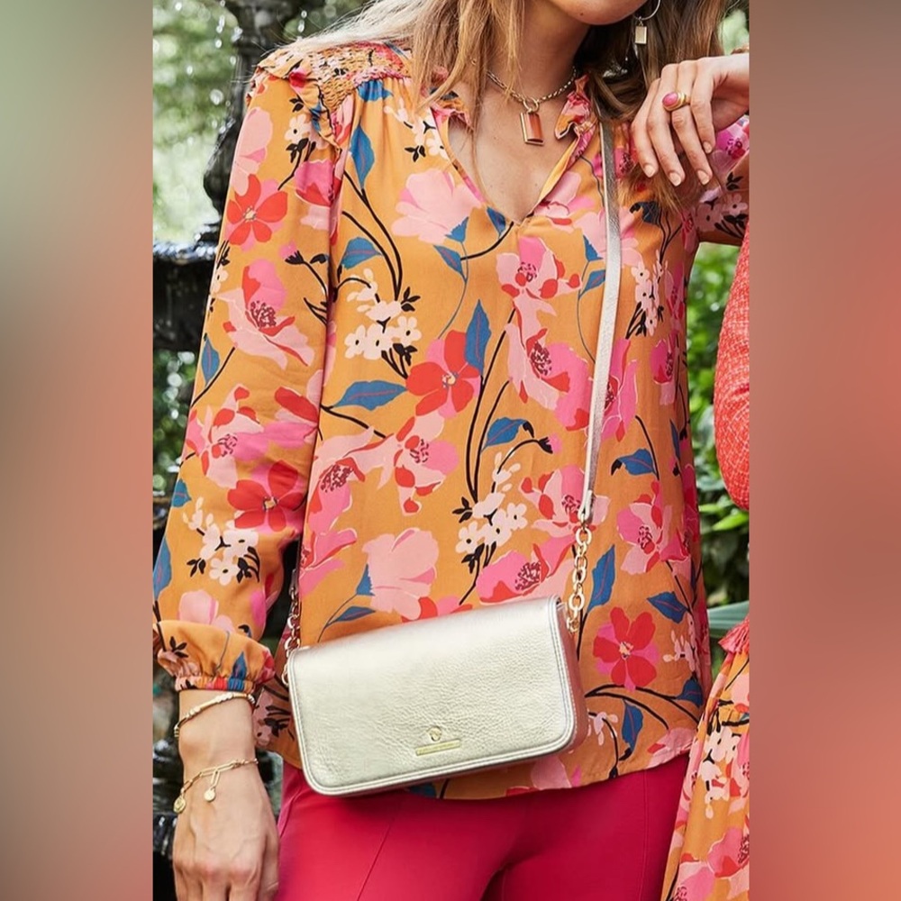 Spartina 449 floral blouse